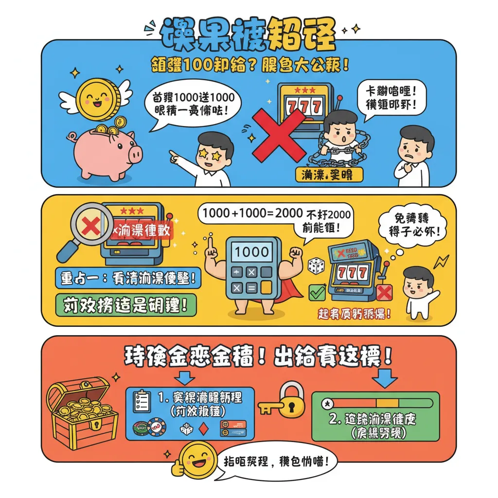 首儲1000送1000：如何達成流水要求並順利出金？